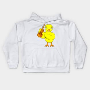 Violin Chick Kids Hoodie